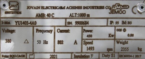 450Kw-plate